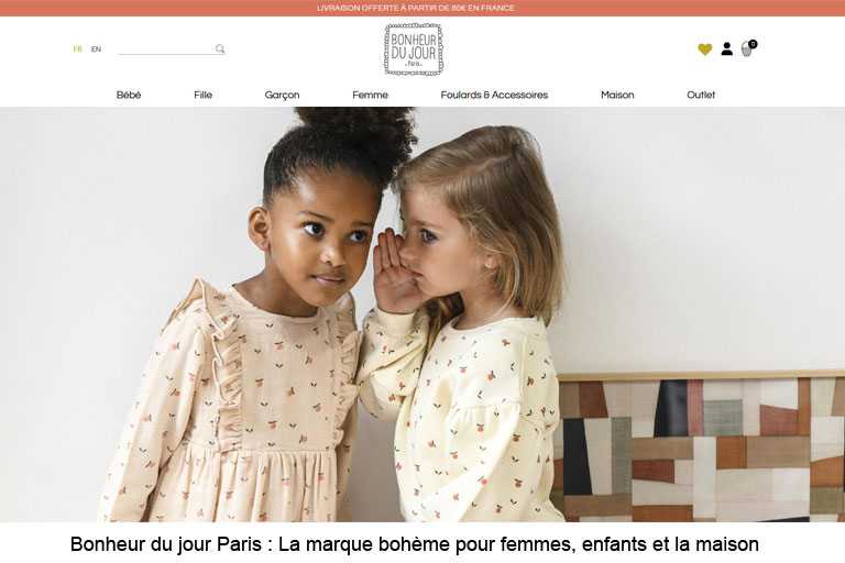 Site Internet E-commerce - BONHEUR DU JOUR PARIS